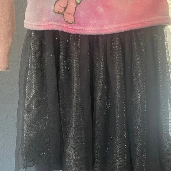 Trolls Pink and Black Sparkle fun winter Dress - Picture 3 of 9